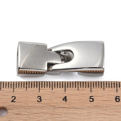 Non-Tarnish 316 Stainless Steel Snap Lock Clasps STAS-K282-05P-1