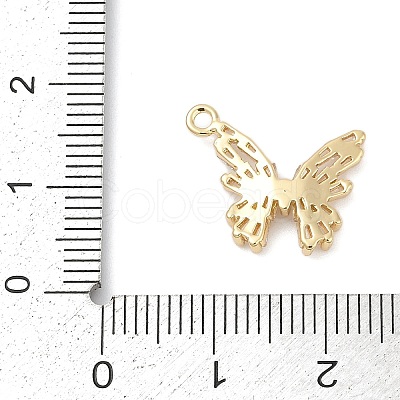 Brass Micro Pave Cubic Zirconia Pendants KK-Z094-15G-1