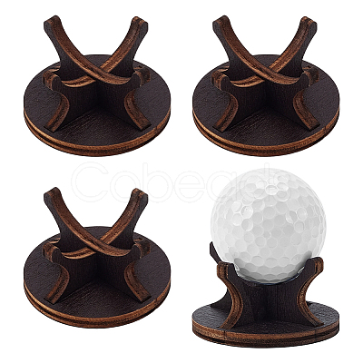 4Pcs Plywood Golf Display Stands for Display Golf Bal ODIS-WH0079-086-1