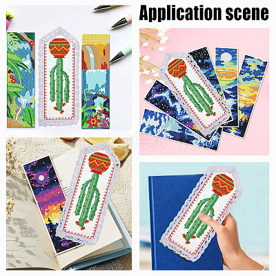 Cotton Aida Cloth Bookmarks for Cross Stitch Making AJEW-WH0314-795-1