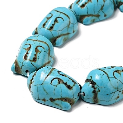 Synthetic Turquoise Beads Strands LS-TURQ-G119-20x29mm-08-1
