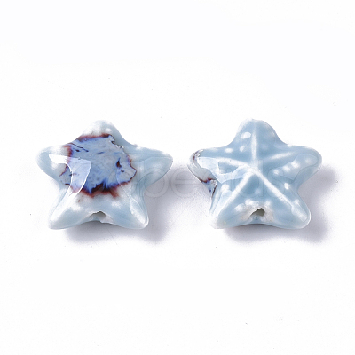 Handmade Porcelain Beads PORC-N004-27H-1