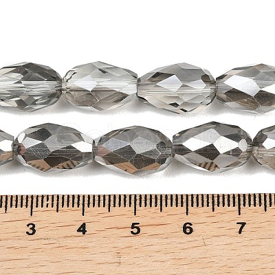 Electroplate Glass Beads Strands EGLA-D015-15x10mm-34-1