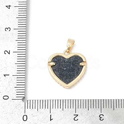 Brass Micro Pave Clear Cubic Zirconia Pendants KK-R213-06G-01-1