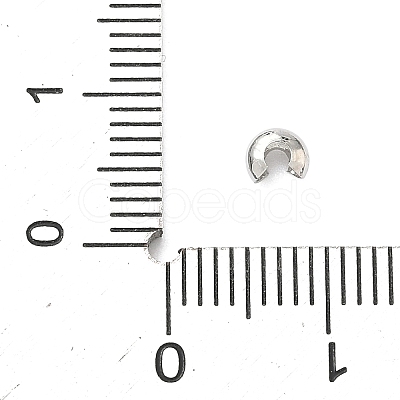 Brass Crimp Beads Covers KK-C156-08A-P-1