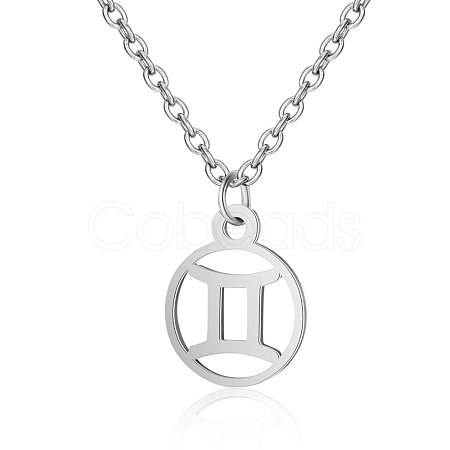 Non-Tarnish 201 Stainless Steel Pendants Necklaces LS-NJEW-S063-TN505-3-1
