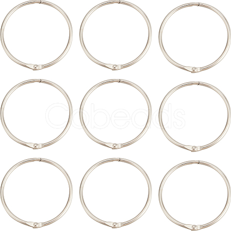30Pcs Stainless Steel Loose Leaf Book Binder Hinged Rings FIND-BBC0002-24-1
