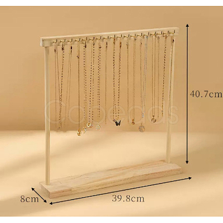Wooden Necklace Display Stands PW-WG23656-03-1