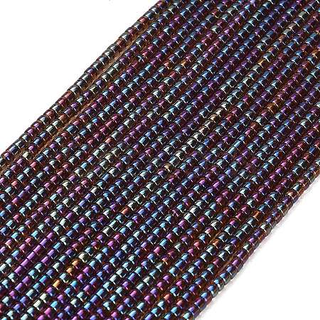 Electroplate Glass Beads Strands GL-CBAA615-01H-1
