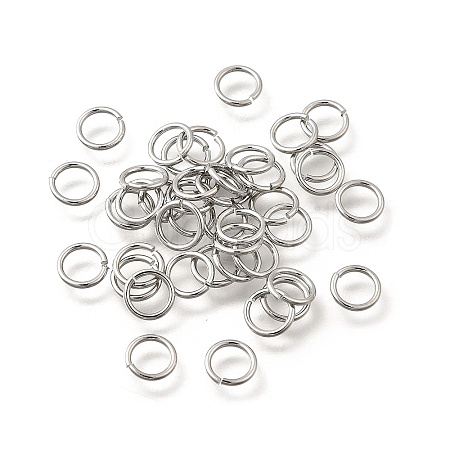 Brass Open Jump Rings KK-B147-03F-P-1