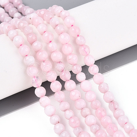 Dyed Natural White Jade Beads Strands X-G-T139-4mm-60-04-1