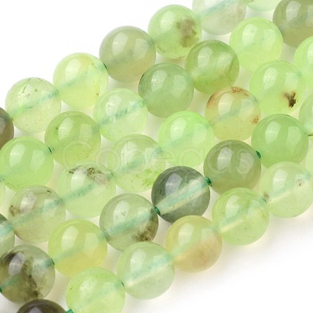 Natural Prehnite Beads Strands G-I250-01D-1