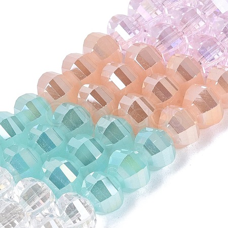 Electroplate Mixed Styles Glass Beads Strands EGLA-N022-14A-A03-1