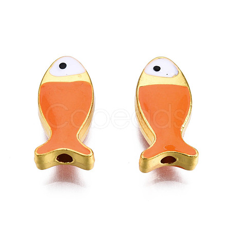 Rack Plating Alloy Enamel Beads PALLOY-N157-046B-1