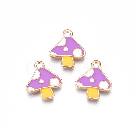 Autumn Theme Alloy Enamel Charms X-ENAM-S115-143B-1