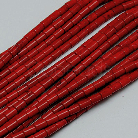 Synthetic Turquoise Beads Strands TURQ-G120-3x5mm-07-1