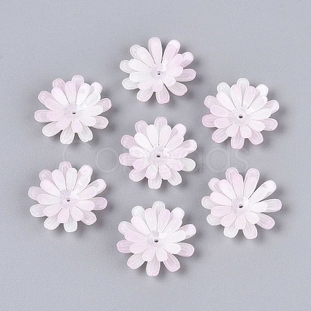 Flower Acrylic Bead Caps SACR-T017-50C-1