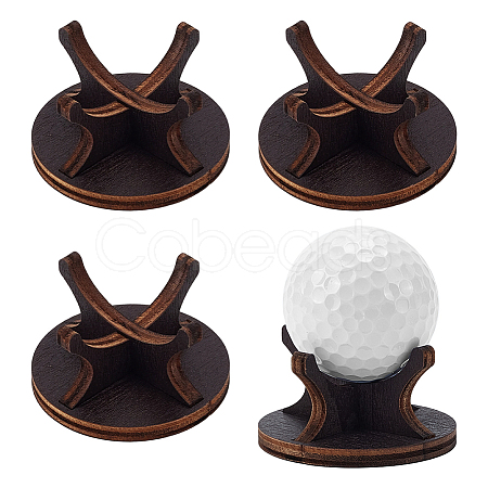 4Pcs Plywood Golf Display Stands for Display Golf Bal ODIS-WH0079-086-1