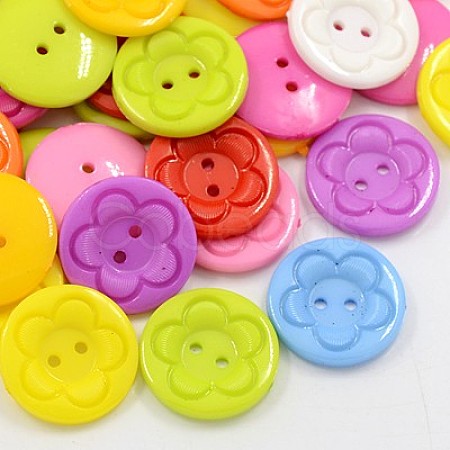 Acrylic Sewing Buttons for Clothes Design BUTT-E083-A-M-1