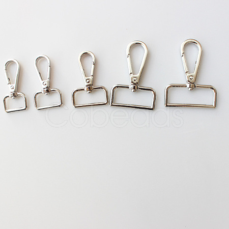 Alloy Swivel Clasps Lanyard Snap Hooks for Purse Bag Strap Hardware AL-CBACC64-01S-A-1