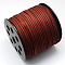 Faux Suede Cord, Faux Suede Lace, Dark Red, 2.7x1.4mm, about 98.42 yards(90m)/roll