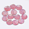 Resin Cabochons, Flat Round, Pink, 12x3~3.5mm