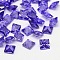 Cubic Zirconia Cabochons, Grade A, Faceted, Square, Mauve, 7x7x4mm