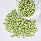 8/0 Glass Bugle Beads, Opaque Colours, Yellow Green, 8/0 2.5~3x2.5mm, Hole: 0.9mm, about 15000pcs/bag