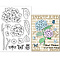 PVC Plastic Stamps, for DIY Scrapbooking, Photo Album Decorative, Cards Making, Stamp Sheets, Hydrangea Pattern, 160x110x3mm