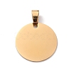 201 Stainless Steel Pendants STAS-WH0016-49A-G-1