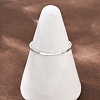 925 Sterling Silver Plain Band Finger Rings RJEW-P165-01B-S-1