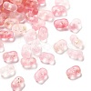 Gradient Color Transparent Frosted Acrylic Beads OACR-M023-06G-1