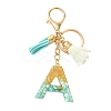 Transparent Epoxy Resin Pendant Keychains KEYC-FS00022-01-1