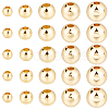 500Pcs 5 Styles Rack Plating Brass Beads KK-BBC0023-24G-7