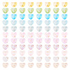 110Pcs 11 Colors Frosted Transparent Acrylic Beads OACR-TA0003-52-1