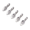 Tibetan Style Alloy Glue-on Flat Pad Bails LS-AB3348Y-NF-3