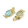 Synthetic Turquoise Pendant KK-F887-02G-02-2
