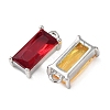 Brass Glass Charms KK-Z141-09P-2