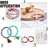Flat Round Handmade Polymer Clay Bead Spacers X-CLAY-R067-4.0mm-35-4