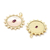 Brass Micro Pave Cubic Zirconia Pendants KK-Z098-23G-2