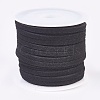 3x1.5mm Black Flat Faux Suede Cord X-LW-R003-01-1