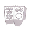 Pop Corn Box Frame Carbon Steel Cutting Dies Stencils LS-DIY-F036-30-5