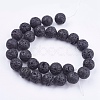 Natural Lava Rock Bead Strands G-R193-18-14mm-2