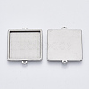 Non-Tarnish 304 Stainless Steel Cabochon Connector Settings STAS-R101-05B-2