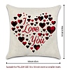 Burlap Customization Pillow Covers Set AJEW-WH0124-006-2