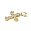Ion Plating(IP) 304 Stainless Steel Micro Pave Cubic Zirconia Pendants STAS-Z107-08G-11-2
