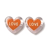 Printed Transparent Acrylic Beads OACR-P017-B03-2