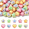 30Pcs 5 Colors Opaque Acrylic Beads SACR-YW0001-88A-2