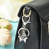 Alloy Rhineston and ABS Plastic Pearl Keychain KEYC-YW00028-01-6