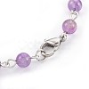Natural Amethyst Beads Bracelets BJEW-JB03954-03-4
